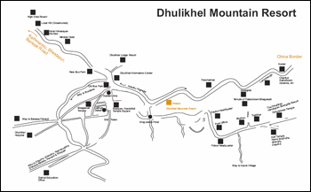 Map of Dhulikhel